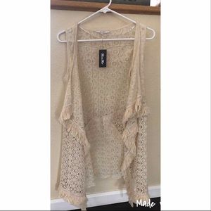 NWT Lace Vest